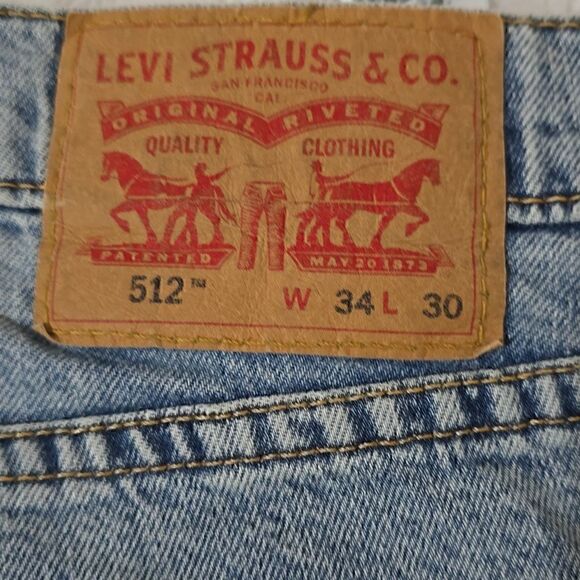 Levis 512 Distressed Jean 34x30 - Picture 3 of 3